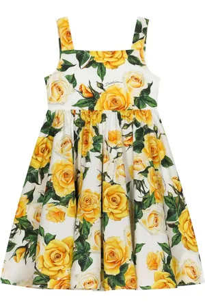 Dolce & Gabbana Rose-print cotton dress