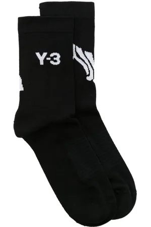 Y-3 X Adidas logo intarsia-knit socks