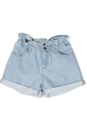 Emporio Armani Elasticated-waist denim shorts