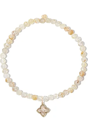 Sydney Evan 14kt yellow mini Moroccan charm beaded bracelet