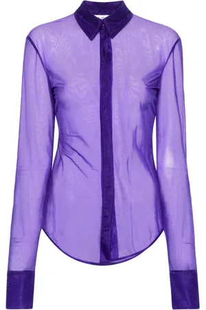 The Attico Elton semi-sheer shirt