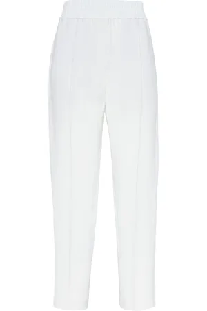 Brunello Cucinelli Cropped tapered trousers