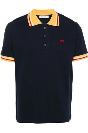 WALES BONNER Sun organic cotton polo shirt