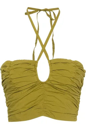 FORTE FORTE Ruffled halterneck top
