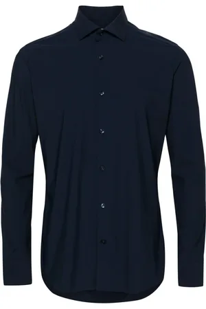 Tintoria Mattei Spread-collar button-up shirt