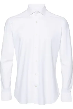 Tintoria Mattei Spread-collar button-up shirt