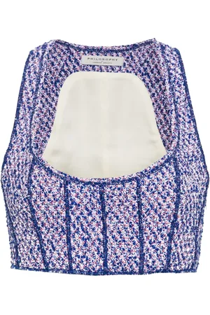 Serafini Bouclé cropped top