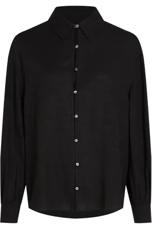 Karl Lagerfeld Button-up linen-blend shirt