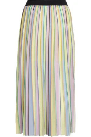 Karl Lagerfeld Pleated striped maxi skirt