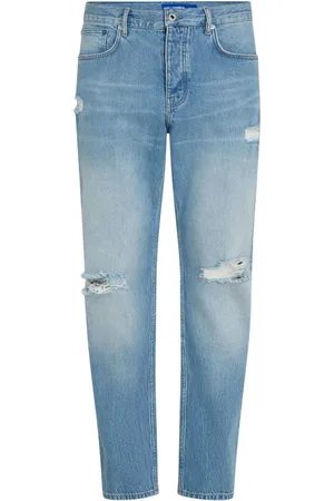 Distressed Tapered Jeans