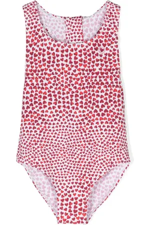 Stella McCartney Heart-print racerback swimsuit