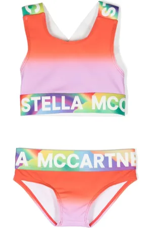 Stella McCartney Logo-tape ombr?? bikini