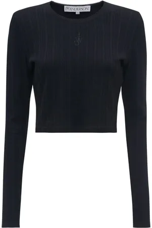 J.W.Anderson Anchor-embroidered cropped top
