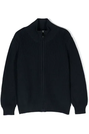 Il gufo Zip-up cotton cardigan