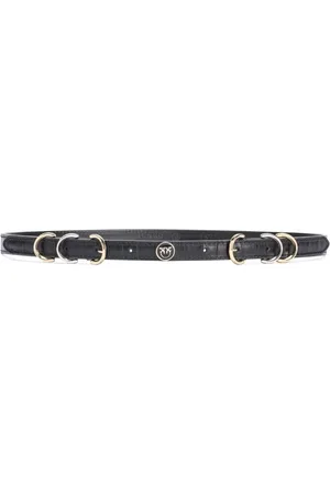 Pinko Crocodile-effect leather belt