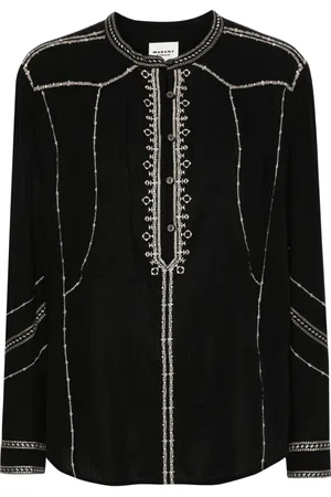 Isabel Marant Pelson embroidered cotton blouse