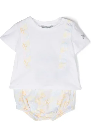 HERNO Logo-print shorts set