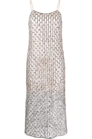 FORTE FORTE Cut-out sequin maxi dress