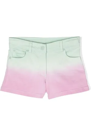 Stella McCartney Ombr??-effect denim shorts