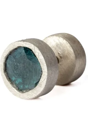PARTS OF FOUR Blue diamond-encrusted stud earring