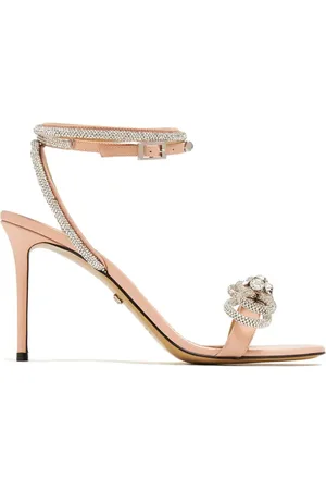 95mm Crystalized Bow Sandals