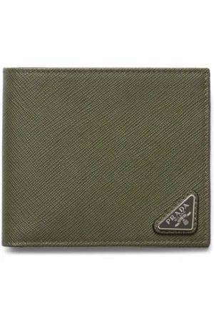 Prada Green Leather Triangle Crossbody Bag | myGemma | Item #129512