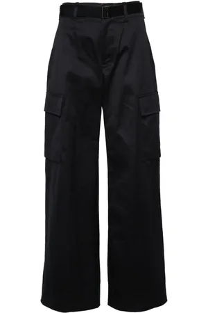 SACAI, Sheer Panel Cargo Drawcord Pants, Women