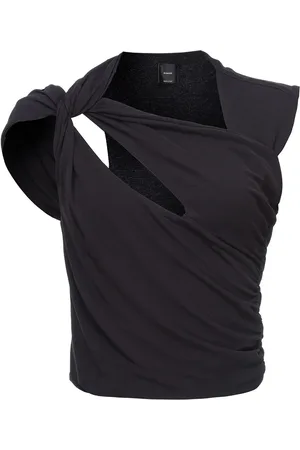 Pinko Asymmetric ruched cut-out top