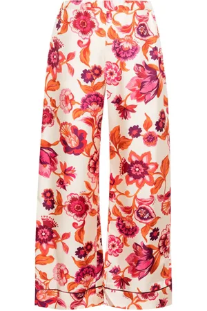 La DoubleJ Floral-print pajama trousers