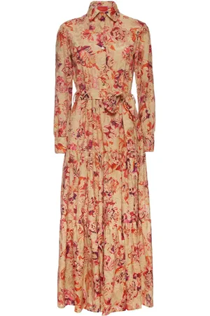 La DoubleJ Bellini floral-print shirt dress