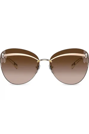 BVLGARI 8040 945/13 Brown Gradient Oversized Sunglasses - Authentic - MINT  | eBay