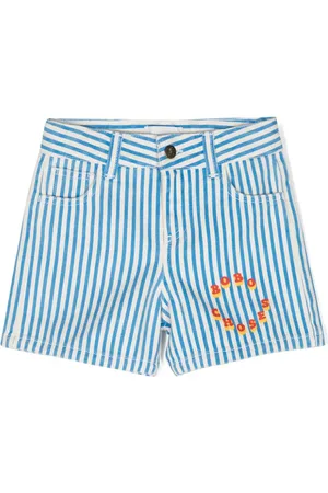 Bobo Choses Circle striped cotton shorts