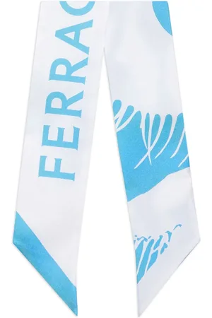 Salvatore Ferragamo Venus-print silk bandeau scarf