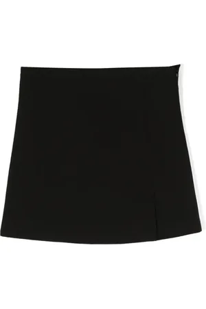 Moschino Logo-embroidered slip-on skirt