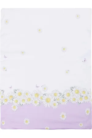 MONNALISA Floral-print cotton blanket