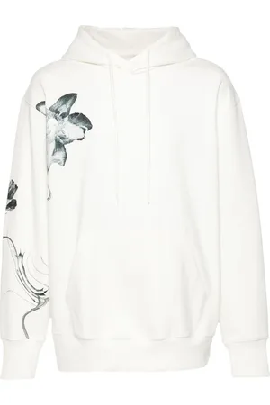 Y-3 Floral-print jersey hoodie