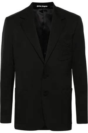 Palm Angels Single-breasted twill blazer