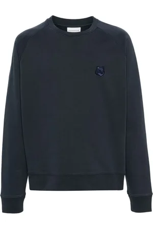 Maison Kitsuné Fox-patch cotton sweatshirt