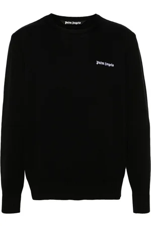 Palm Angels Logo-embroidered cotton jumper