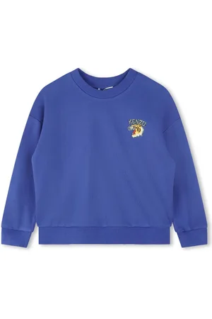 Kenzo Logo-embroidered cotton sweatshirt