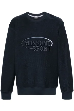 Missoni Logo-embroidered brushed-cotton sweatshirt