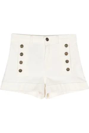 Twin-Set Button-detail denim shorts