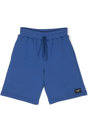 Dolce & Gabbana Logo-patch cotton track shorts