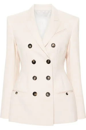 Serafini Double-breasted fitted blazer