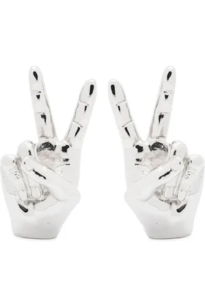 Y / PROJECT Mini Peace polished earrings