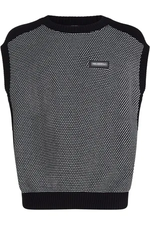 Karl Lagerfeld Logo-appliqué knitted vest