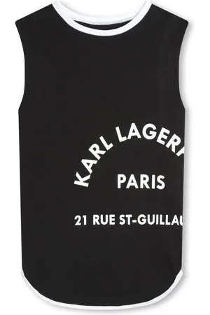 Karl Lagerfeld Logo-print organic-cotton dress