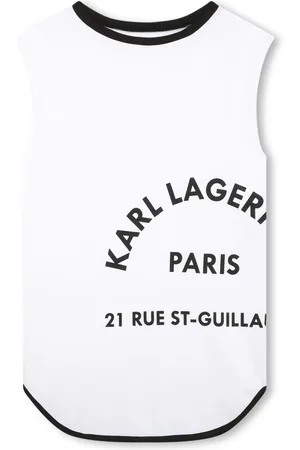 Karl Lagerfeld Logo-print organic-cotton dress
