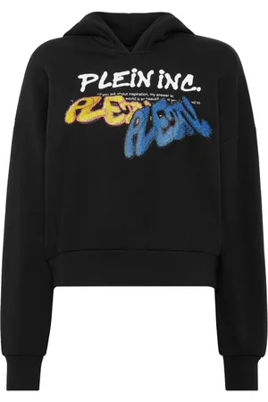 Philipp Plein Logo-print cropped hoodie