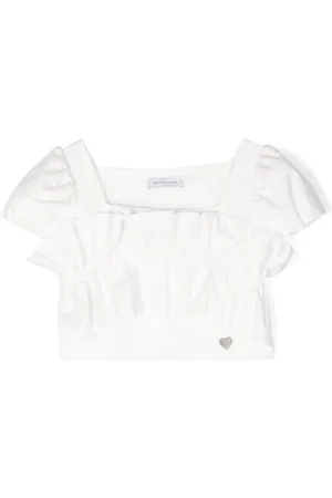 MONNALISA Gathered-detail blouse